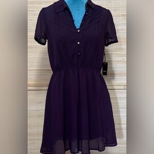 ❤️ #16. Forever 21 Dress - short color eggplant size small